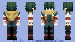 Deku Costume Zeta Minecraft Skin