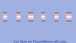 Demigirl | PrideTemplate [JAVA SLIM] Minecraft Skin