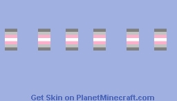Demigirl | PrideTemplate [JAVA WIDE] Minecraft Skin