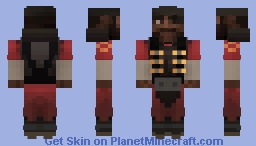 Red Demoman (Team Fortress 2) Minecraft Skin