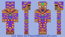 Desert King / Pharoah Seti Minecraft Skin