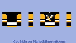 Pittsburgh Penguins Home Jersey Base Minecraft Skin