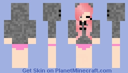 Anime Girl With Hoodie Minecraft Skin
