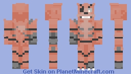 FNAF -Drawkill Foxy- Minecraft Skin