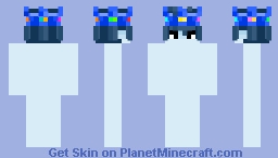 WarriorSunn06 Light Blue Blob King Minecraft Skin