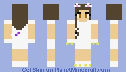 White cat girl Minecraft Skin