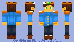 EmeraldKinq but green was skipped lol Minecraft Skin
