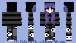 Kuromi Girl Minecraft Skin