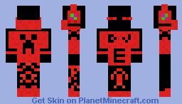 Red Ender Dj Minecraft Skin