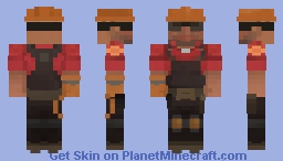 Red Engineer (Team Fortress 2) Minecraft Skin