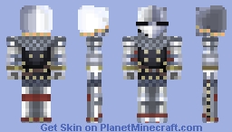 English Knight with a Black Brigandine (c.1380 - 1420) Minecraft Skin