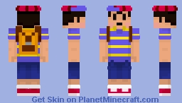 Ness (Earthbound) Minecraft Skin