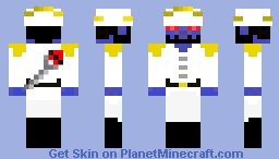 Admiral Red-eyed Jack the Alien human pirate. Minecraft Skin