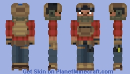 Contractor Steve (Geared) Minecraft Skin