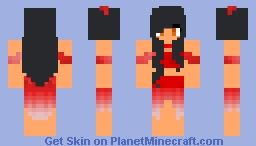 Aphmau in a cute red dress Minecraft Skin