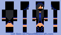 Aphmau Assassin (2) blue Minecraft Skin