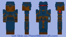 Helldivers 2 CW-4 Arctic Ranger light armor Minecraft Skin