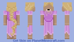 Quel Rapunzel com cabelo Minecraft Skin
