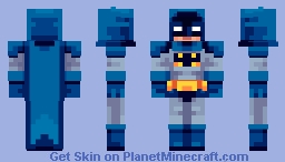 Batman (classic suit) Batman dlc Minecraft Skin