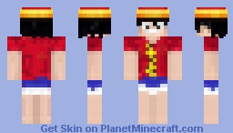 Monkey D. Luffy Minecraft Skin