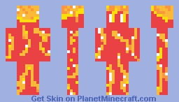 fire elemental Minecraft Skin
