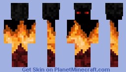Fire Elemental Minecraft Skin
