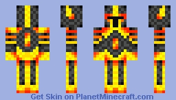 Fire Knight Minecraft Skin