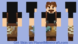 Fisherman Curly Hair Minecraft Skin