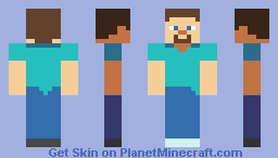 Bare Bones Steve Minecraft Skin