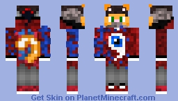 Бискас(В костюме Клекса). Minecraft Skin
