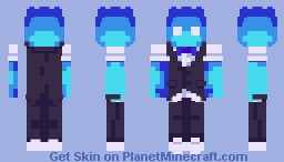 Flame Blue/Soul Minecraft Skin