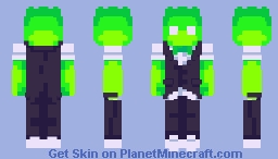 Flame Green Minecraft Skin
