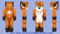 Fox : Actions & Stuffs (v1.5) Compatible Minecraft Skin