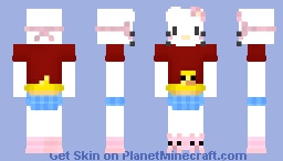 Hello Kitty Summer Skin Minecraft Skin