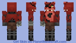 Foxy The Pirate Fox  - Five Nights At Freddy's Minecraft Skin