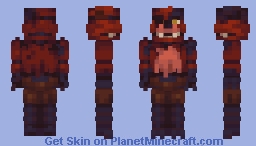 FNaF: 2 - Withered Foxy Minecraft Skin