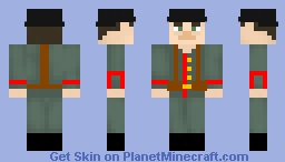 German Soldier with Stahlhelm (World War 1) Minecraft Skin