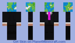 World in a Suit Minecraft Skin