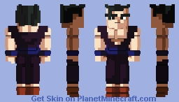 Gohan con las ropas de Piccolo (Base) - Cell saga Minecraft Skin