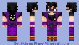 Purple Goku Minecraft Skin