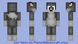 A Gray Fox (Revamped) Minecraft Skin