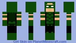 Green Arrow (Oliver Queen) Minecraft Skin