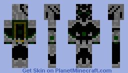 Green Cursed Knight [Cape] Minecraft Skin