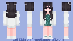 Green Dress with Pullover Minecraft Skin