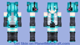 Hatsune Miku - Idol 🎤 Minecraft Skin
