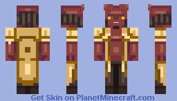 Hellboy Minecraft Skin