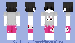 Summer Hello Kitty Boy Minecraft Skin