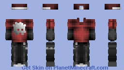 SKIN TEMPLATE: RED FLAME STREET MODE Minecraft Skin