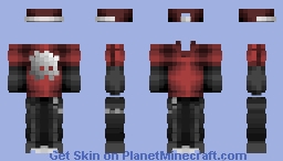 SKIN TEMPLATE: RED FLAME STREET MODE Minecraft Skin