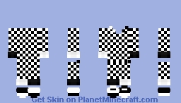 White-Black Suit Minecraft Skin